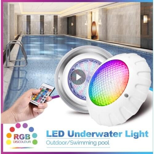 IP68 38W Waterproof 81 LED Swimming Pool Lights Wall-Mounted Underwater Lights Color Changing RGB Lamp 12V With Remote Control