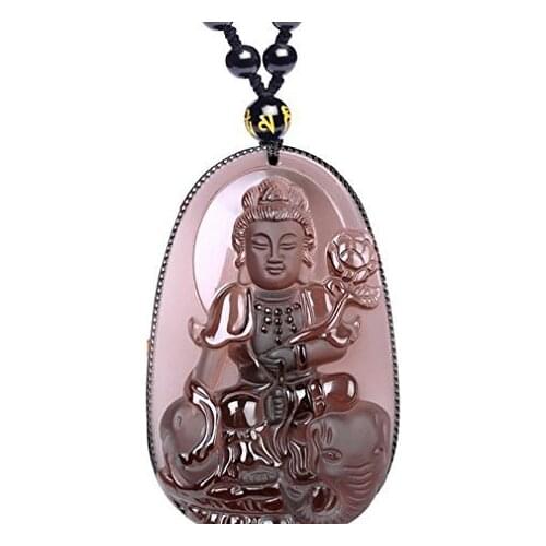 Koraba Fine Jewelry Natural ice kind of Obsidian Statue of Bodhisattva Kwan-Yin Guan Yin Statue necklace pendant Free Shipping