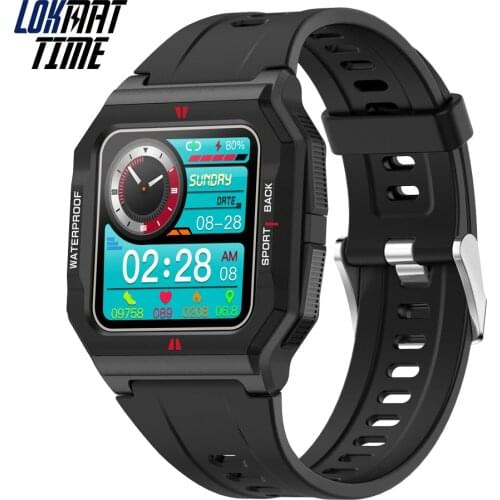 Lokmat Time Sport Smart Watch Fitness Tracker Full Touch Screen Smartwatches Men Heart Rate Monitor for Android Drop Shipping