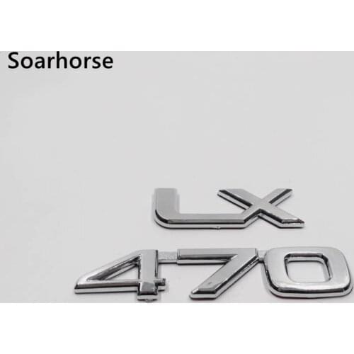 Car sticker For Lexus LX470 Letters Logo Emblem Car Rear Trunk Replace Nameplate Badge