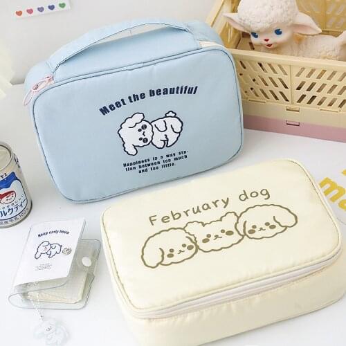 Nylon Large Capacity Waterproof Cosmetic Bags Women Makeup Bag Necessaries Organizer Zipper Makeup Case Pouch Toiletry Kit Bags