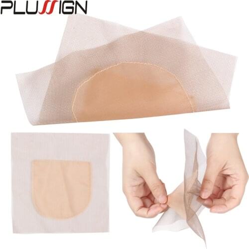 Wholesale Top Silk Base Lace Net Basement Foundation For Making Wigs 4x4 Inch 13x4 Inch Frontal Closure Net Hair Weaving Net 1PC