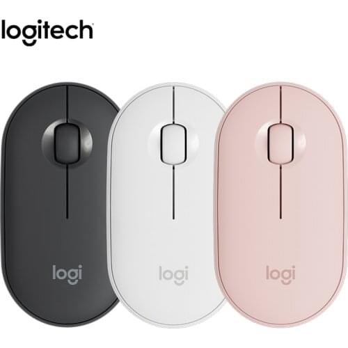Original Logitech Newest PEBBLE Bluetooth Mouse Thin&Light 1000DPI 100g High Precision Optical Tracking Unifying Colorful Mouse