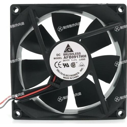 Original in DELTA AFB0912HH 12 v 0.4 A 9 cm 9025 double ball A cooling fan