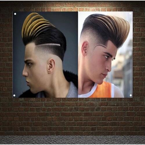 Edgy Hairstyles For Guys Canvas Painting Sculpture Pomade Picture Wall Hanging Best Mens Edgy Haircuts Posters Banner Wall Art 2