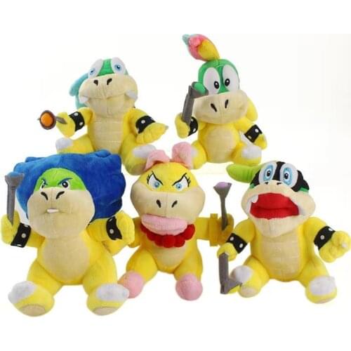 15-20cm Super Maio Bros Plush Toys Bowser JR Koopa Bowser Dragon Plushie Doll Toys Mari Brothers Soft Stuffed Dolls Kids Gifts