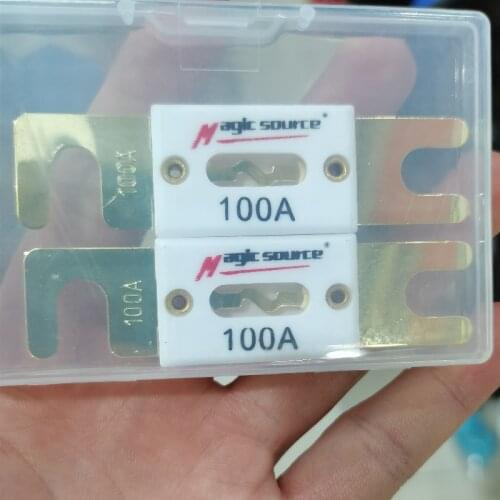 Audio Breaker Fuse Fork Bolt Audio Modification Auxiliary Accessories Car Audio Circuit Fuse Breaker60A 100A 150A 200A 250A 300A