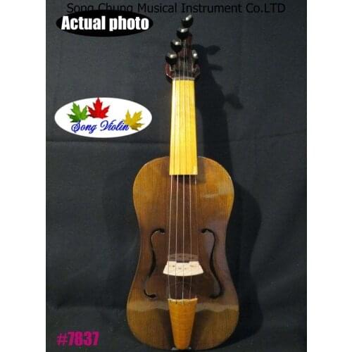 Hand made 5 strings 14" vielle,medieval Fiddle powerful sound good sound #7837