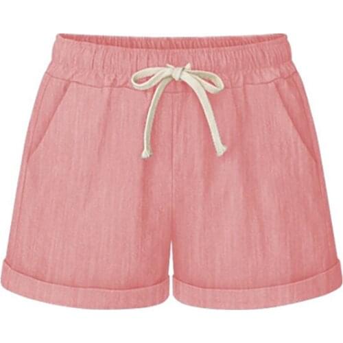 Oversized Shorts Women Summer New Wide Leg Casual Loose Solid Color Thin Plus Size Drawstring Streetwear Short Pants