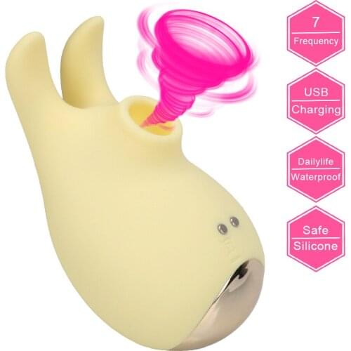 Clitoris Stimulation Nipple Clitoral Sucker Sex Toys for Women Rabbit Elf Sucking Vibrator Sex Shop 7 Speed