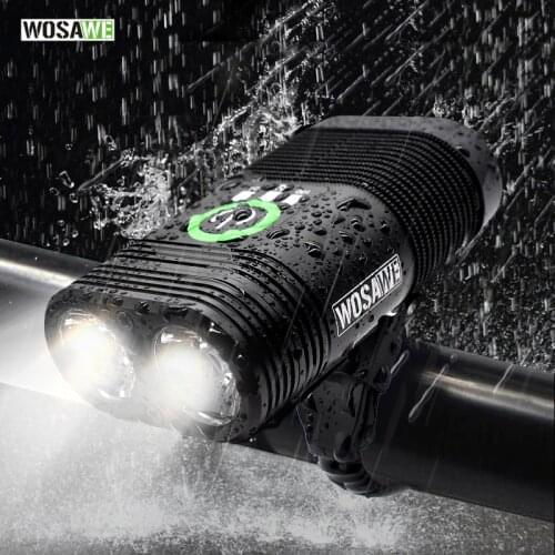 WOSAWE Bicycle Light USB Cycling Led Light Built-in Rechargeable Battery Flashlight Handlebar Mounting Lantern For A Bicycle