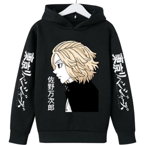 Tokyo Revengers Anime Baby Boys Girls Clothes Winter Spring Cute Hoodies Korean Kids Hoodie Fleece Sweatshirt Childrens Clothes