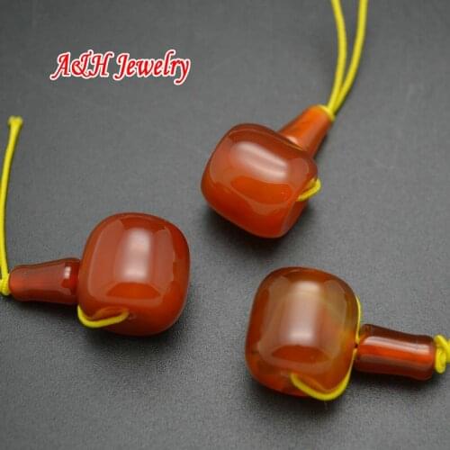 High Quality Natural Red Stone Guru Mu Zhu Beads For Tibetan Jewelry Making Materials 5set/lot