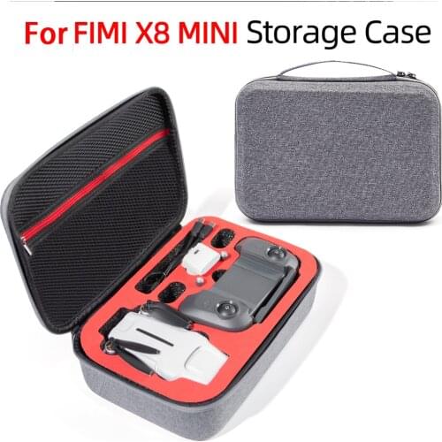 Box Storage Bag EVA Carrying Case With Handle Double Zipper Portable Travel Large Capacity Drone Accessories For FIMI X8 Mini
