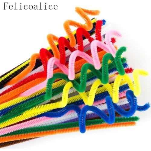 200pcs 300mm Chenille Stems Pipe Cleaners Kids Plush Educational Toy Colorful Pipe Cleaner Toys Handmade DIY Craft Supplies