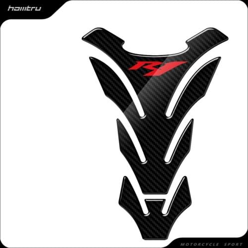 3D Carbon Look Motorcycle Tank Pad Protector Stickers Case for Yamaha YZF-R1 R1 Tank