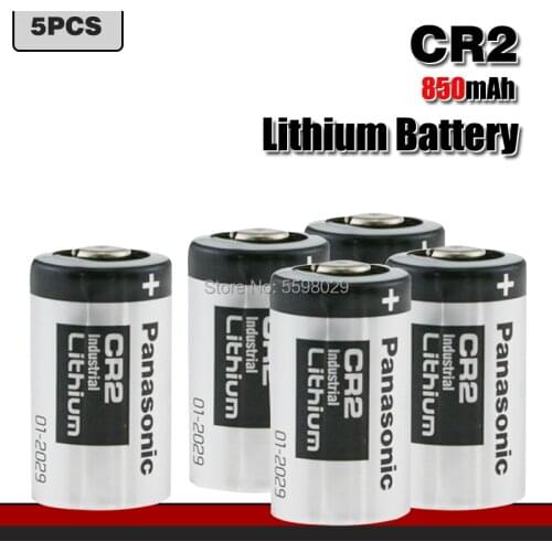 5pcs Panasonic 3V 850mah CR2 CR15H270 CR15266 lithium battery CR2 for flashlight alarm system rangefinder water meter