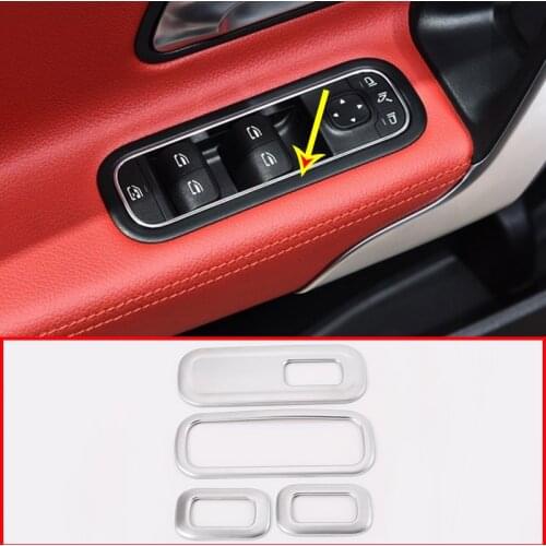 ABS Chrome For Mercedes benz A Class W177 2019 Car Window Button Frame Trim Accessories