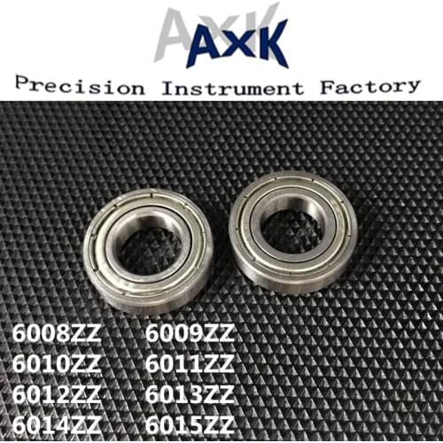 Axk Lot/ 5pcs 6008zz 6009zz 6010zz 6011zz 6012zz 6013zz 6014zz 6015zz Deep Groove Metal Sealed Ball Bearing Roulement A Bille