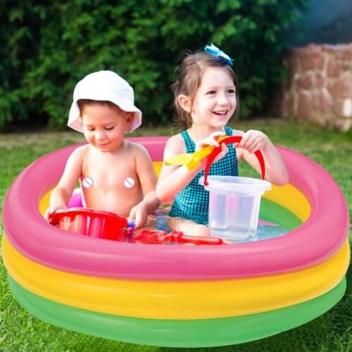 Baby Swimming Pool Summer Inflatable Thickened Round Pool Basin Toy Portable Outdoors Sport Play Toys Kids Bathtub