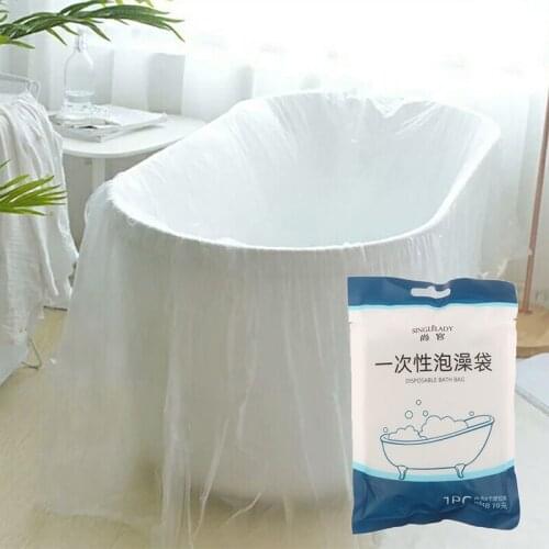 1PC Travel Portable Disposable Bathtub Cover Bag Tub Film Family Hotel Health Clean Bath Home Decor Salon Household Bags