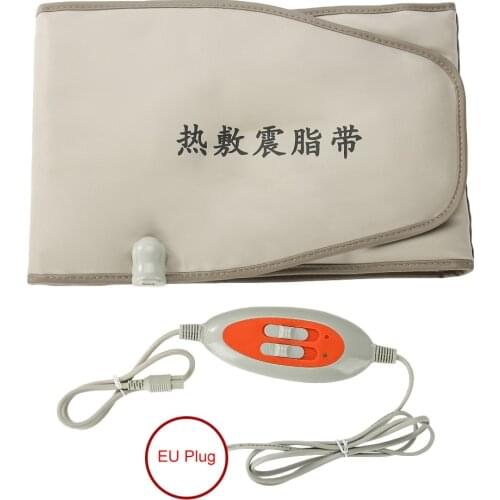 Hot Compress Far Infrared Heating Slimming Belt Vibrating Weight Loss Massager Device EU Plug Heating slimming belt vibration