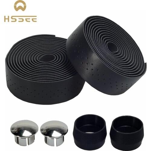 HSSEE official authentic handlebar strap PU leather + EVA slip breathable easy to clean road bike handlebar straps bicycle goods