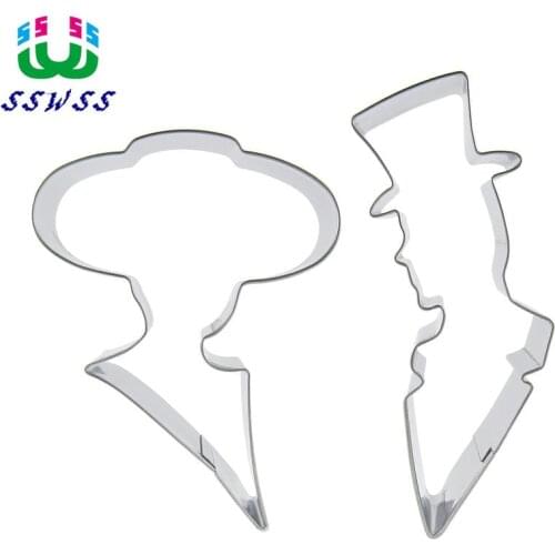 Male Gentleman And Female Gentleman Shape Cake Decorating Tools,Two Lovely People Cookie Baking Molds,Direct Selling