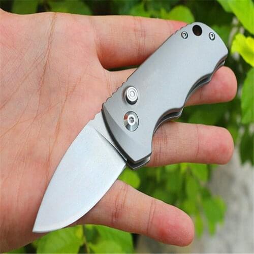 JJ070 CT4 Titanium Alloy Handle Knife (M390) Sharp Blade High Hardness High-End Camping Hunting Wild Gift For Men EDC Tool