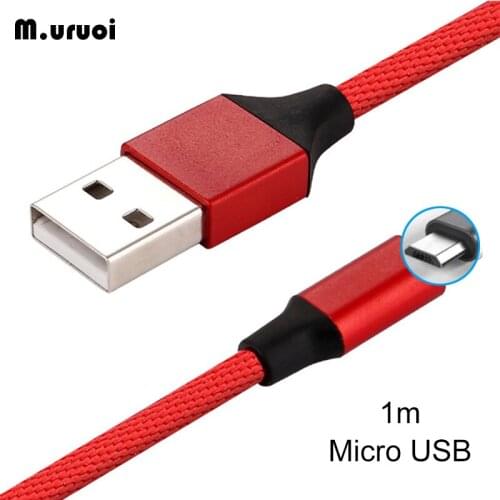 M.uruoi Micro USB Cable 1m Fast Charging Mobile Phone Data Cable For Samsung S7 Micro Charger Android Stable Charging Data Cord