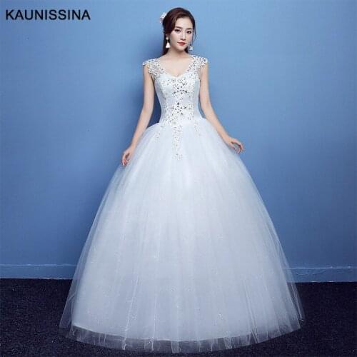 KAUNISSINA V-neck Wedding Dresses