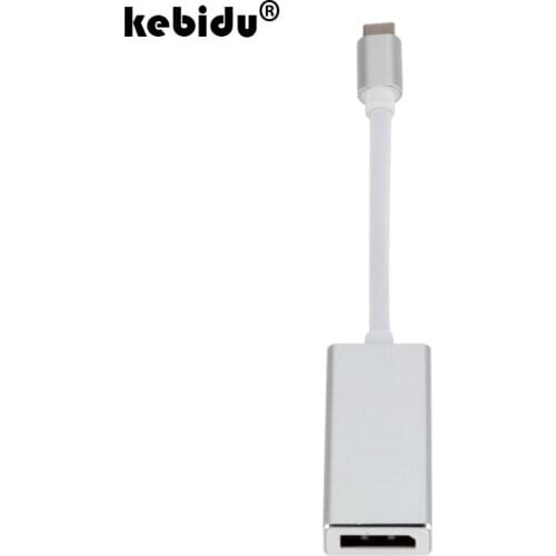 Kebidu USB-C to DisplayPort Adapter Support 4K UHD 1080P USB 3.1 Type C to DP Adapter converter for Macbook Pro for Lenovo