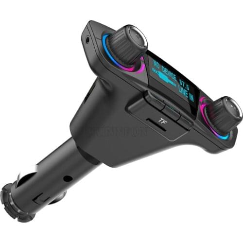 20Pcs/Lot Bluetooth Car Kit Wireless FM Transmitter Handsfree Audio Receive MP3 Player With Power ON Dual USB FM Modulator BT06