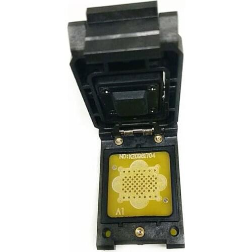 LGA70 Pogo Pin Flash Programmer Adapter IC Test Socket LGA70 Burn in Socket Clamshell Structure iphone NAND programmer