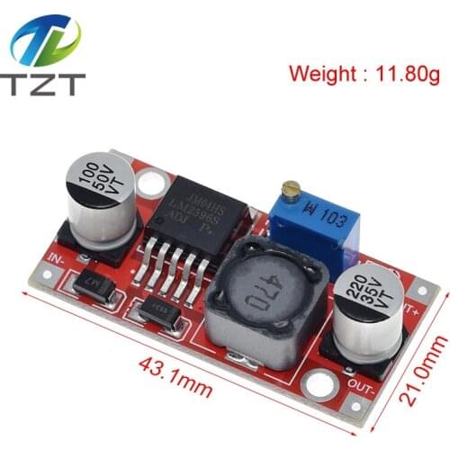 LM2596S DC-DC 3.6-46V 3A adjustable step-down power Supply module With reverse connection protection 5V voltage regulator RED