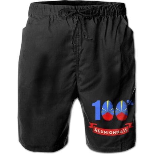 Male Shorts Beach R248 Breathable Quick Dry FunnySports I Am 100 Percent Reunionais Reunion Island
