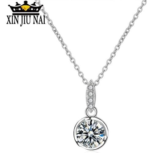 New arrival s925 sterling silver hollow necklace womens Korean simple long single diamond vortex pendant clavicle chain