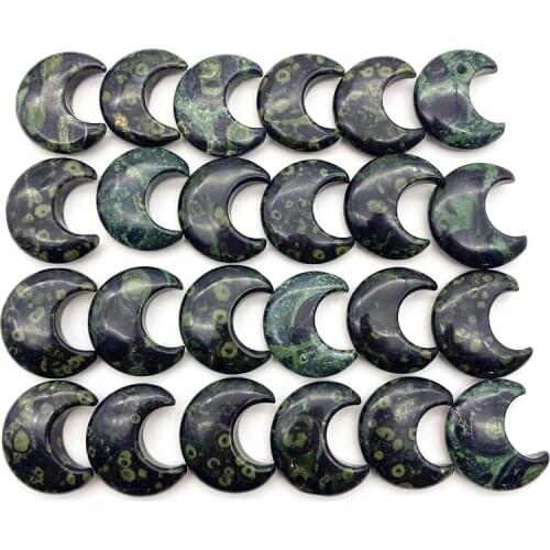 NEW Natural Kambaba Japer Moons Peacock Eye Crystals Moon Shaped Stones Healing Crystals Jewelry DIY Natural Stones and Crystals