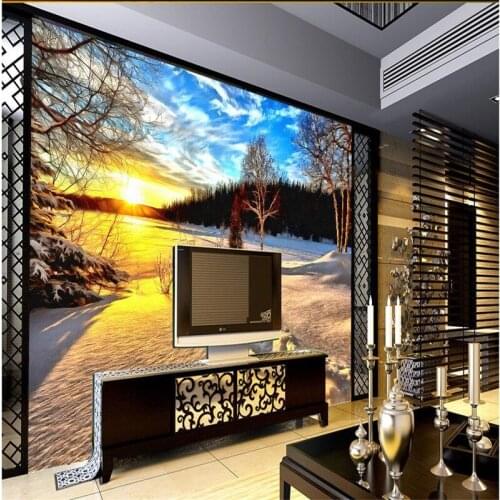 Beibehang sunshine tree blood Photo Wallpaper Stereo Large Murals for living room sofa bed bedroom wall paper modern painting