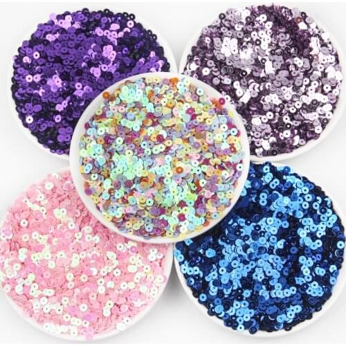 4mm Mini Sequins Paillettes Pvc Flat Round Glitter Colorful Sequin Paillette For Craft Garment Lentejuelas Para Coser 20g
