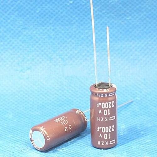 CAP Switching US 10V 2200UF Size 10*25 mm NIPPONCHEMI-CON High frequency low resistance new and original 30pcs/lot