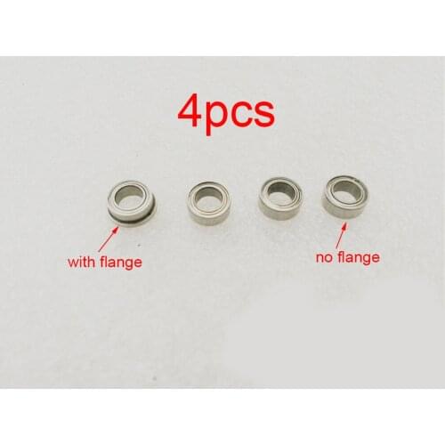 4 Pieces 4.76mm NMB Bearings 4.76*8*3mm RC Boat Flexible Shaft Bearing Spare Parts For DIY RC Boat Model