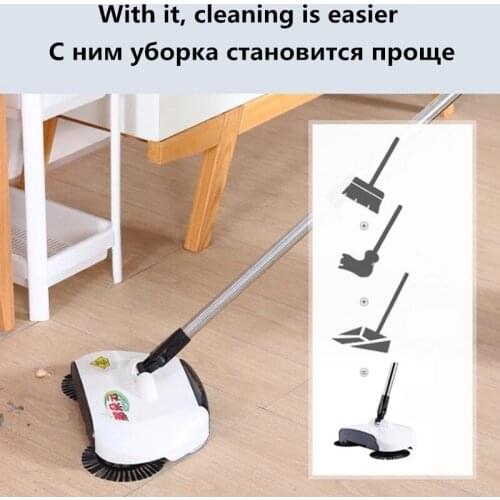 Broom Sweeper Floor Cleaning-Tools Household Push Manual Dust-Collector Marble