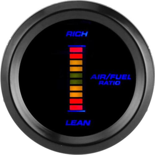 Boost gauge boost controller Universal Air Fuel Ratio Gauge Blue LED Indicator Meter 52mm Dia Auto Instrument car boost