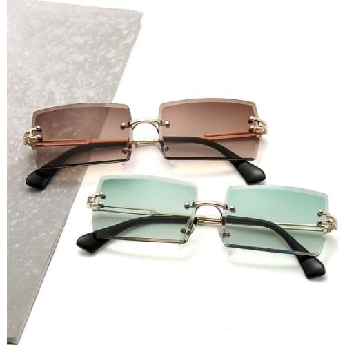 Veshion Square Women Small Vintage Shades Sun Glasses 2020 For Women Female Lady Sunglass UV400