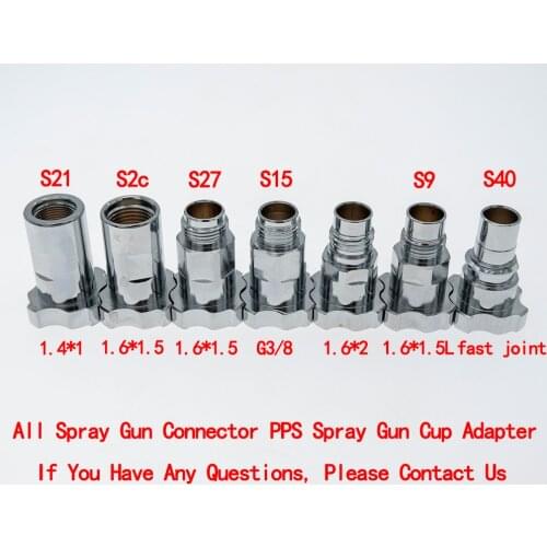 All Copper Spray Gun Connector PPS Adapter Spray Gun Cup Adapter For Spray Gun Disposable Measuring Cup