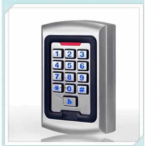 Weatherproof 13.56Mhz MF1 S50 keypad WG26 Metal RFID Access Control Card READER