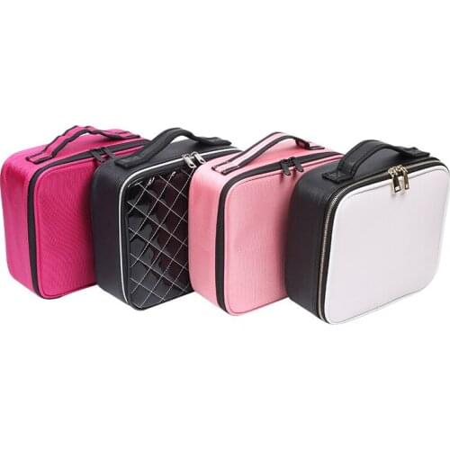 Women Portable Make Up Bag Beautician Pouch Bags Travel Organizer Beauty Case for Makeup New Professional Makeup Case Female MJ