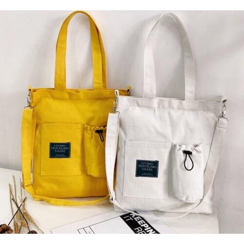 Womens Shopping Handbag Canvas Beach Package Large Capacity New Design Zipper Single Shoulder Bag Female Work School Tote Purse