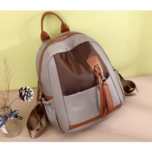 Female Pack High Quality Nylon Backpack Fashion Bagpack Shoulder Back Bag Simple Backpacks for Girls Portable Bookbag